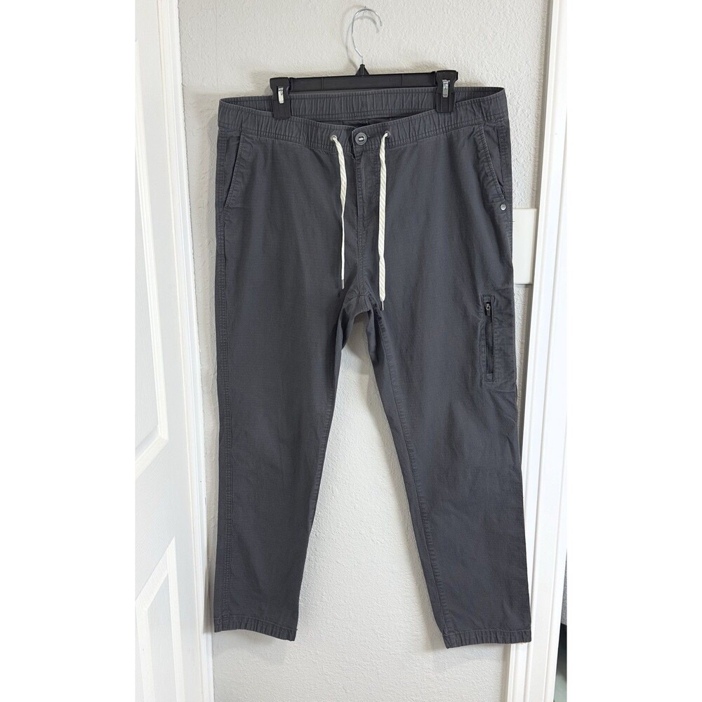 Vuori Womens XXL Ripstop Pants Gray Drawstring Hiking Travel Outdoor VW401